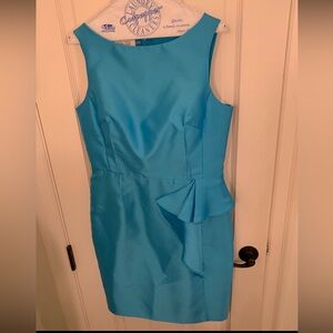 Teri Jon Vibrant Blue structured Cocktail Dress